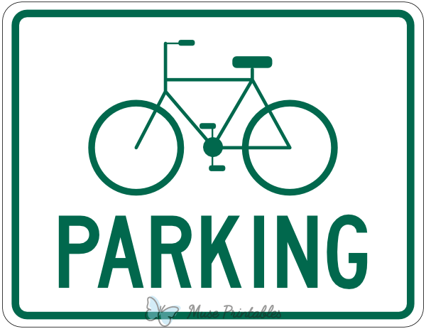 Bicycle Parking Sign, Image & Photo (Free Trial) | Bigstock