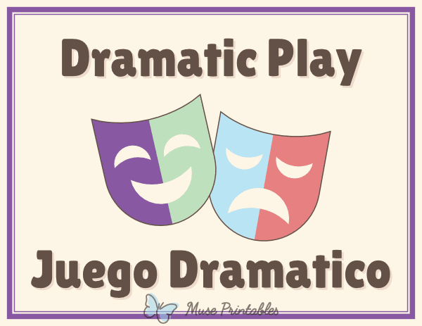 Bilingual Dramatic Play Classroom Center Sign