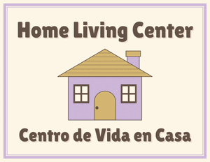 Bilingual Home Living Classroom Center Sign
