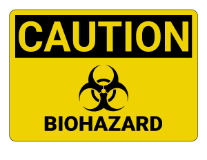 Biohazard Caution Sign
