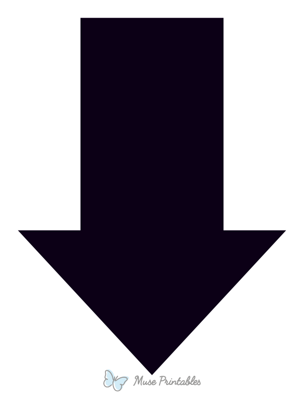 Black Down Arrow Sign