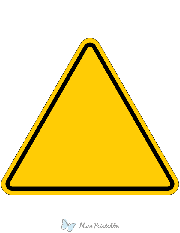 blank warning sign