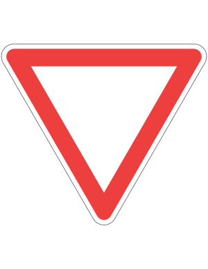 Blank Yield Sign