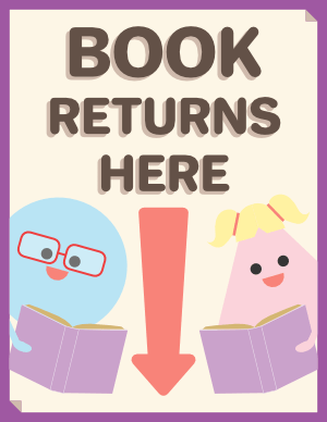 Book Returns Here Sign