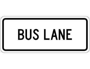 Bus Lane Sign