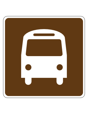 Bus Stop Campground Sign