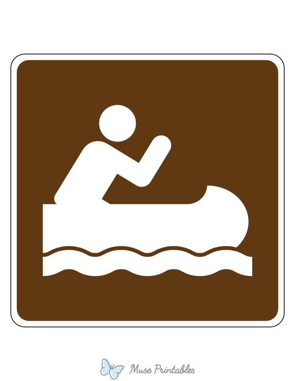 Canoeing Campground Sign