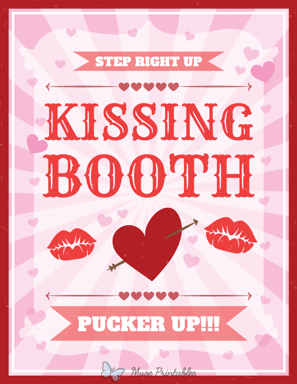 Carnival Kissing Booth Sign