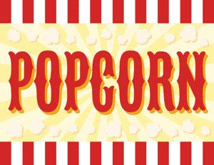 Carnival Popcorn Sign