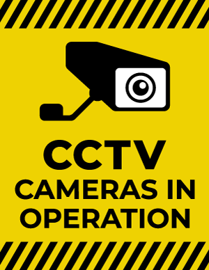 CCTV Cameras In Operation Sign