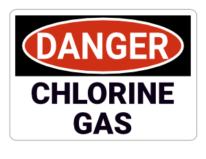 Chlorine Gas Danger Sign