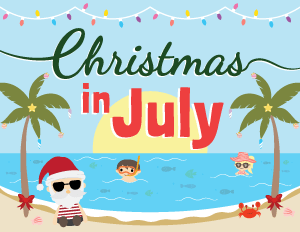 Christmas In July Sign
