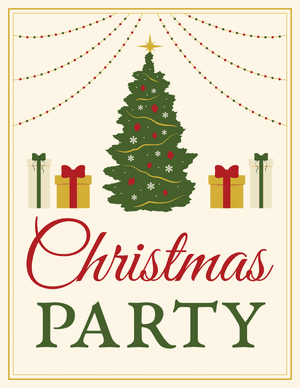 Christmas Party Sign