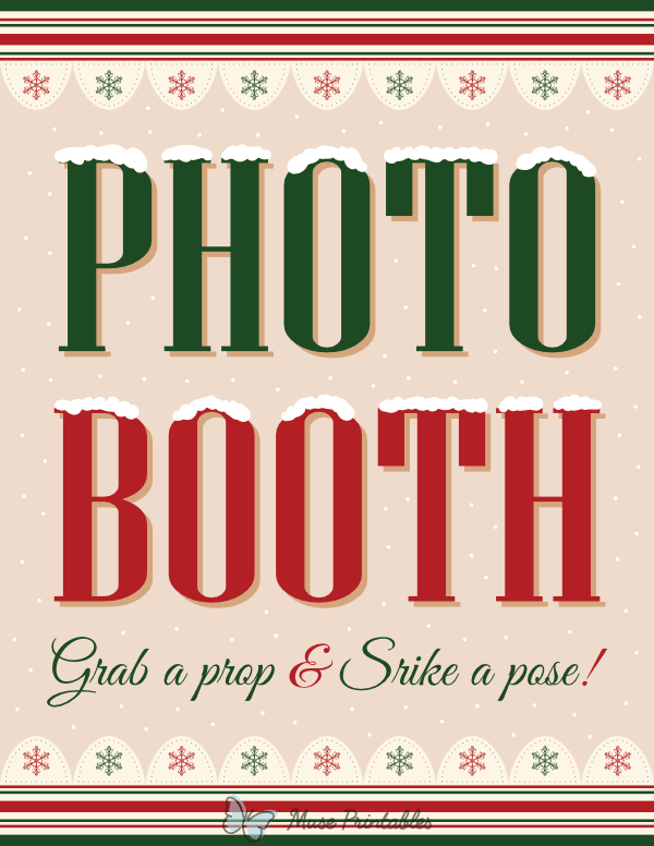 Christmas Photo Booth Sign