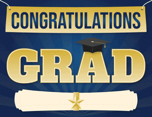 Congratulations Grad Sign