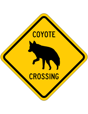 Coyote Crossing Sign
