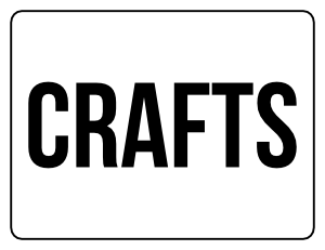 Crafts Yard Sale Sign