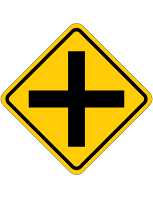 Crossroad Junction Sign