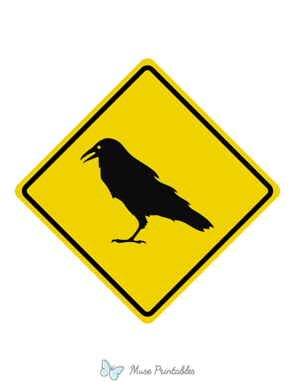 Crow Crossing Sign