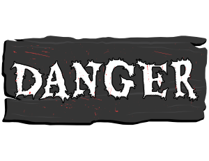 Danger Halloween Sign