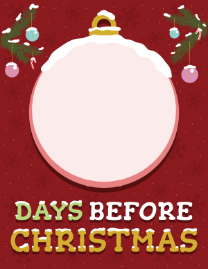 Days Before Christmas Sign