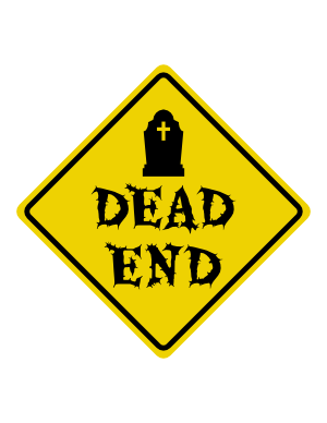Dead End Halloween Sign