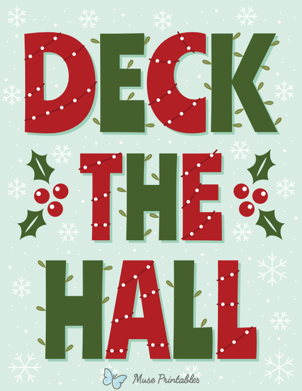 Deck the Hall Sign