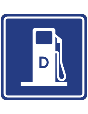Diesel Fuel Service Sign