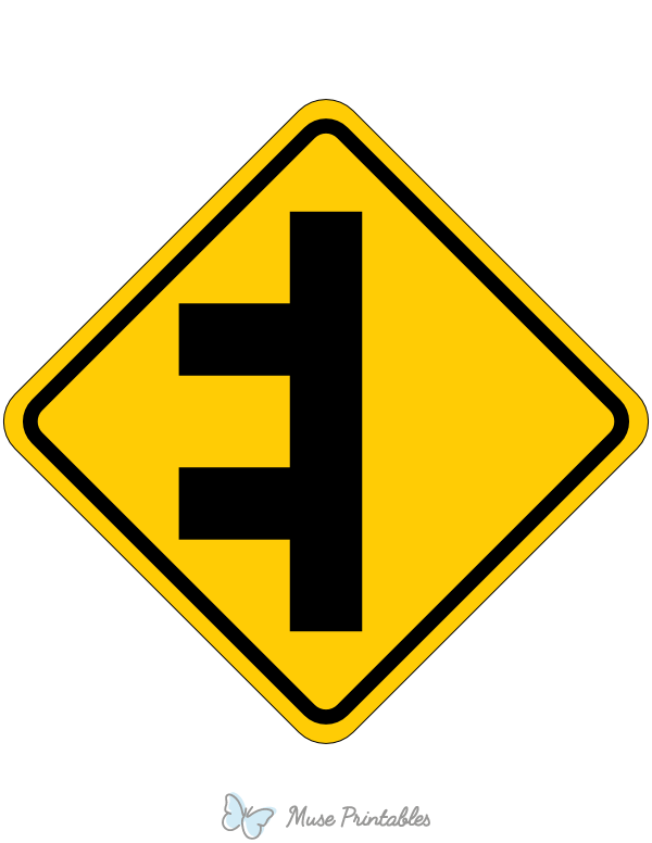 Double Left Side Roads Sign