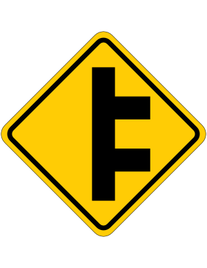 Double Right Side Roads Sign