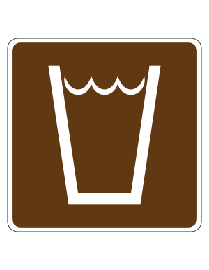 Drinking Water Campground Sign