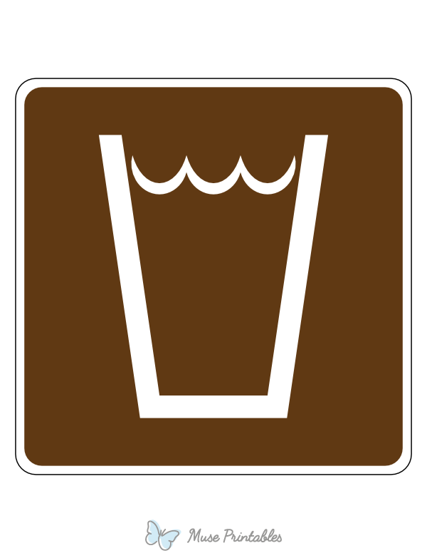 Drinking Water Campground Sign