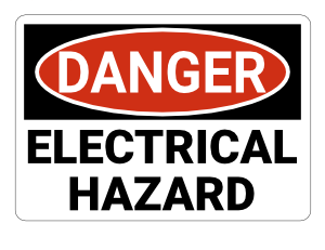 Electrical Hazard Danger Sign