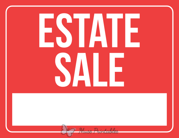 Free Printable Estate Sale Template