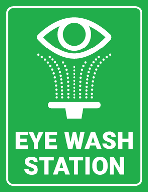 Eye Wash Station Sign