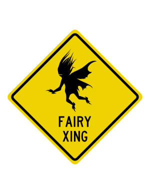 Fairy Crossing Sign