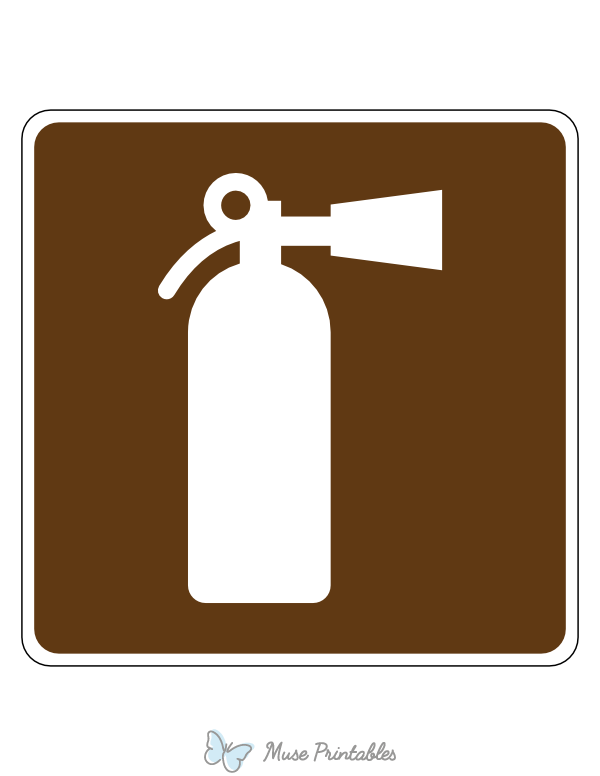 Fire Extinguisher Campground Sign