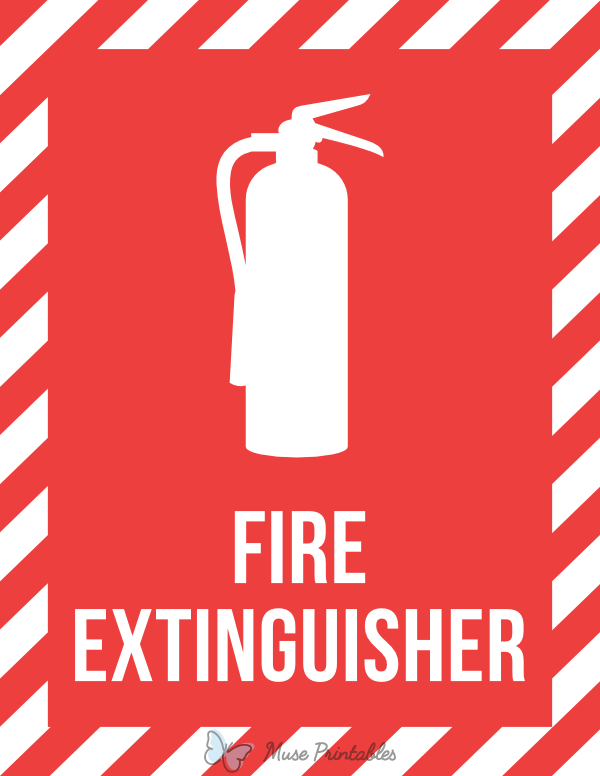 Printable Fire Extinguisher Sign