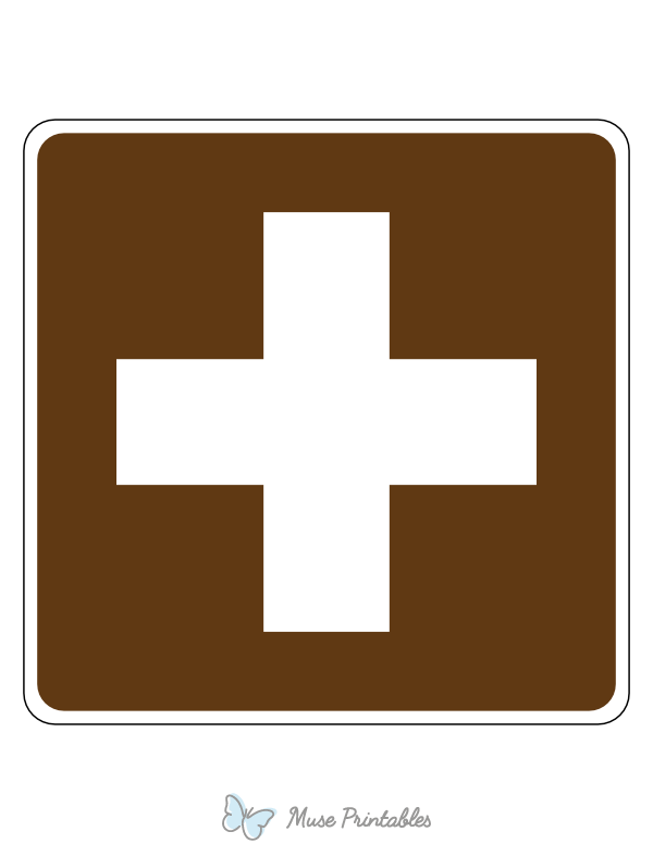 First Aid Campground Sign