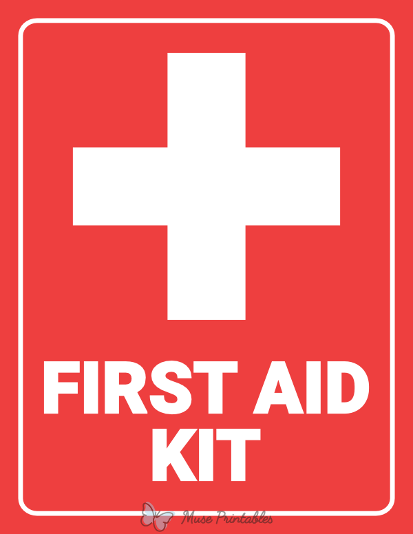 Printable First Aid Kit Sign