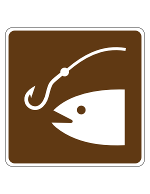Fishing Area Campground Sign