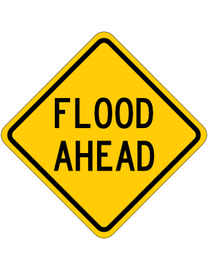 Flood Ahead Sign