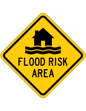Flood Risk Area Sign