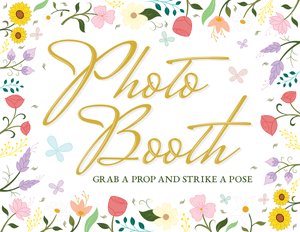 Floral Photo Booth Sign