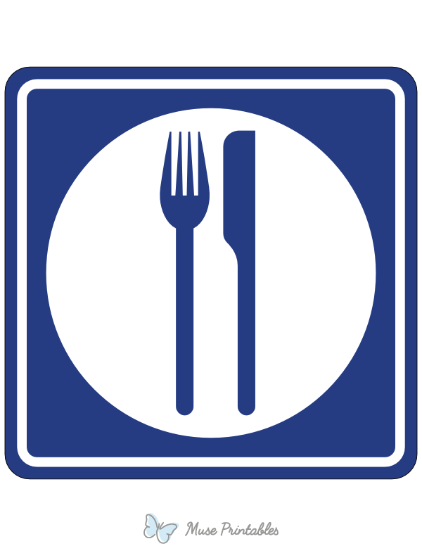 Food Service Sign