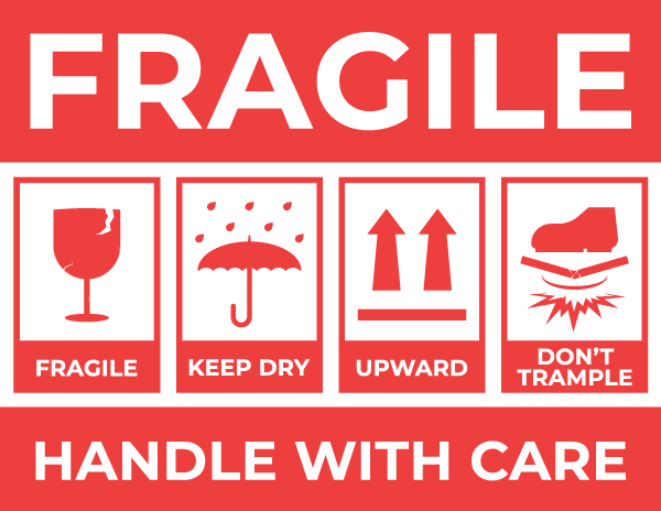 fragile sign printable
