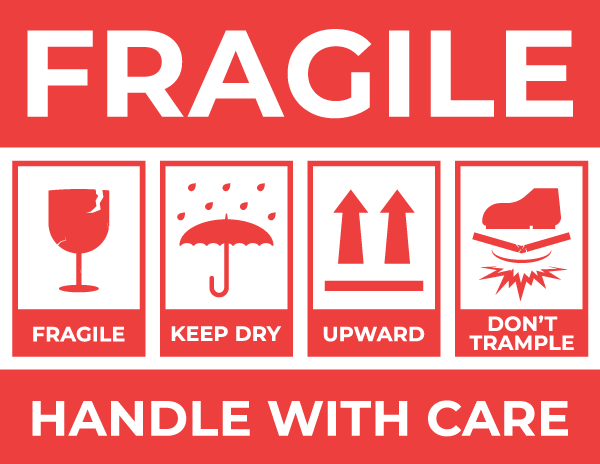 Printable Fragile Handle with Care Sign