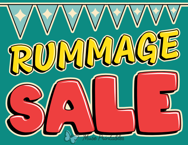 Fun Rummage Sale Sign