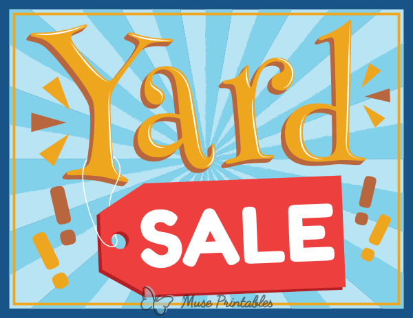 Fun Yard Sale Sign