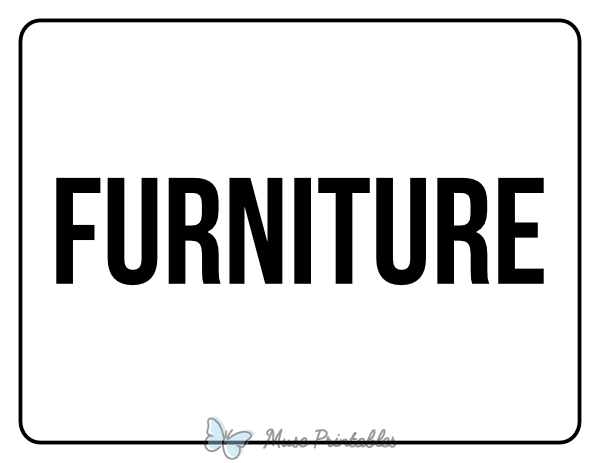 Furniture Yard Sale Sign